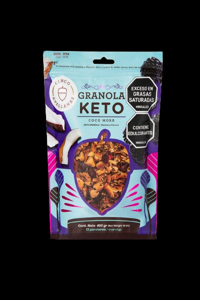GRANOLA KETO COCO MORA 400GR CINCOAVE